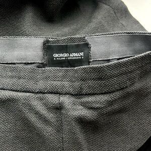 Giorgio‎ Armani A Milano Borgonuovo 21 Black Label Dark Grey Trousers